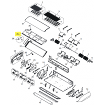 FUJITSU K9384364012 aka 9384364012 Drain pan total assy (3-fan)