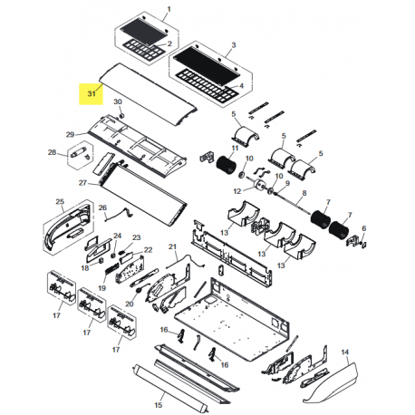 FUJITSU K9384241016 aka 9384241016 Front panel (3-fan) assy
