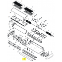 FUJITSU K9384144003 aka 9384144003 Flap assy (4-fan)