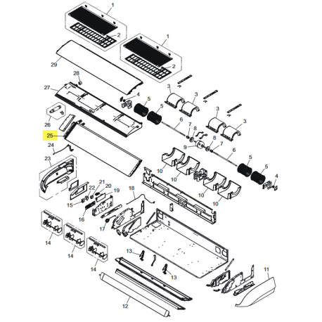 FUJITSU K9384287120 aka 9384287120 Evaporator total assy