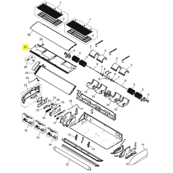 FUJITSU K9384364005 aka 9384364005 Drain pan total assy (4-fan)