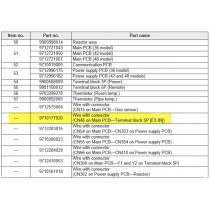 FUJITSU K9710177026 aka 9710177026 Wire with connector (CN46 on Main PCB—Terminal block 5P [EX.IN])