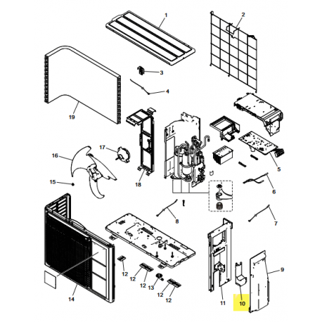FUJITSU K9384276001 aka 9384276001 Conduit cover