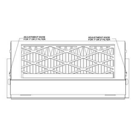 FUJITSU 86ET0001 20 x 20 Filter Base, Medium Cabinet 30k, 36k