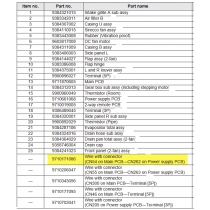 FUJITSU K9710171086 aka 9710171086 Wire with connector (CN54 on Main PCB—CN262 on Power supply PCB)