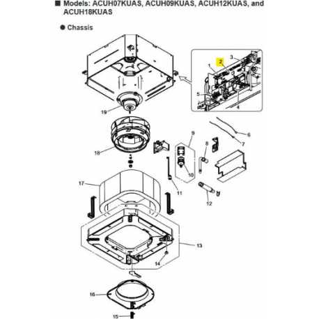 FUJITSU K9712270305 aka 9712270305 CONTROLLER PCB K22NW-2402HSE-C1 A2L