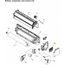 FUJITSU K9712546387 aka 9712546387 CONTROLLER PCB K20AZ-240THSE-C1 A2L