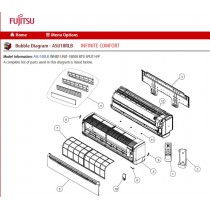 FUJITSU K9315336026 aka 9315336026 INTAKE GRILL HFI DW FRONT FUJITSU