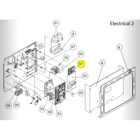 FUJITSU K9709916124 aka 9709916124 FAN DRIVER PCB VII K10DJ-2201HUE-M0