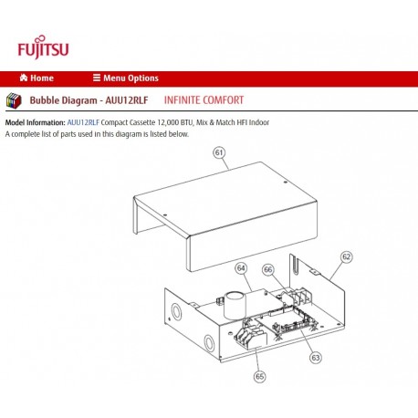 FUJITSU K9703297014 aka 9703297014 THERMISTOR PIPE AUU RCLX/RML KTM-45-FG1-3