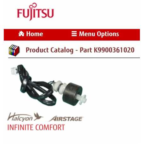 FUJITSU K9900361020 aka 9900361020 FLOAT SWITCH AUU YKG(R)-6KG-2
