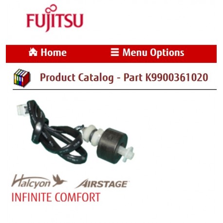 FUJITSU K9900361020 FLOAT SWITCH AUU YKG(R)-6KG-2