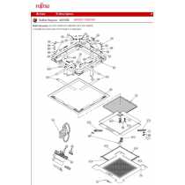 FUJITSU K9362836012 aka 9362836012 LOUVER ASSY AUU RCLX WITH INSULATION HPE ABS LOUVER SUB ASSY