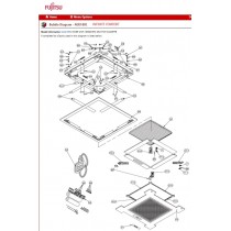 FUJITSU K9362758017 aka 9362758017 PANEL FRAME AUU DW PLASTIC