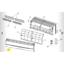 FUJITSU K9313131135 aka 9313131135 INTAKE GRILL ASSY 18RL DW