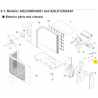 FUJITSU K9901096051 aka 9901096051 THERMISTOR HEAT EXCHANGER EP6H503AR-23E052 A2L