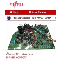 FUJITSU K9707193084 aka 9707193084 CONTROLLER PCB ASU15RLQ HY K04CP-0603HSE-C1 W/TH'S