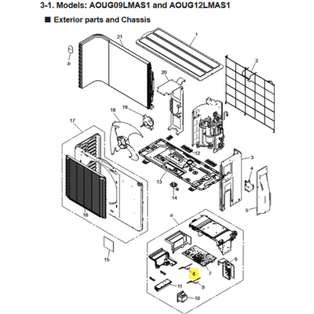 FUJITSU K9901264030 aka 9901264030 THERMISTOR OUTDOOR TEMP WF1J103 9901264030 A2L
