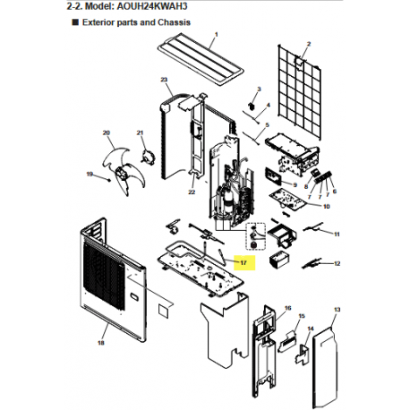 FUJITSU K9901321009 aka 9901321009 HEATER BASE SQ8E0332 A2L