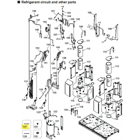 FUJITSU K9901076084 aka 9901076084 HEATER BELT