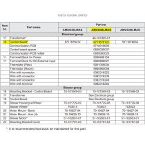 FUJITSU K9711678102 aka 9711678102 CONTROLLER PCB K18UD-2502HSE-C1