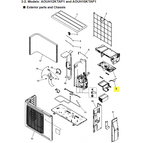 FUJITSU K9900935061 aka 9900935061 THERMISTOR ASSY EP6C482NT 19E054