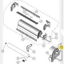 FUJITSU K9900881054 aka 9900881054 THERMISTOR PIPE EP6M513NT 18C077 VAB