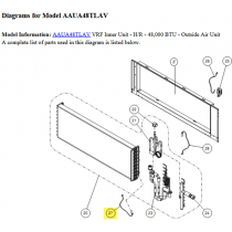 FUJITSU K9900881078 aka 9900881078 THERMISTOR PIPE-OUT EP6M513NT-17B025 VAB