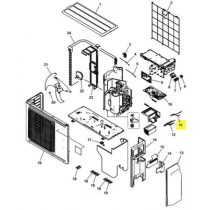 FUJITSU K9900727048 aka 9900727048 THERMISTOR ASSY EP6M513NT-13C094 A2L