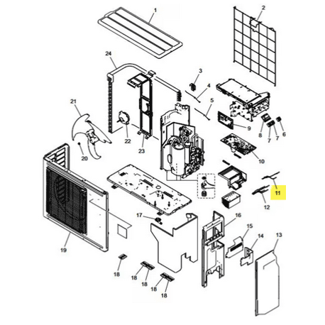 FUJITSU K9900727048 aka 9900727048 THERMISTOR ASSY EP6M513NT-13C094 A2L