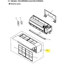 FUJITSU K9333886312 aka 9333886312 Front panel total assy