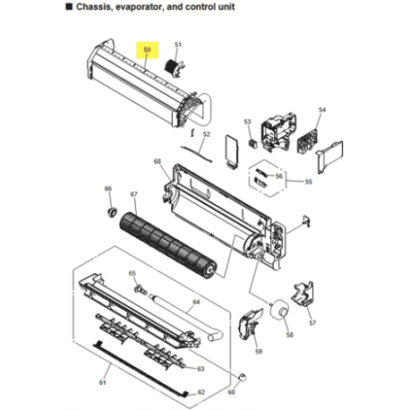 FUJITSU K9365066058 aka Evaporator total assy (09 model)