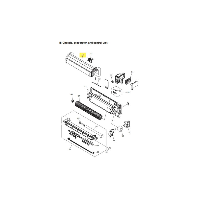 FUJITSU K9365066065 aka 9365066065 Evaporator total assy (12 model)