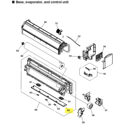 FUJITSU K9388149004 aka 9388149004 UNDER COVER CENTER ABS 10N08 WHITE A2L