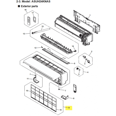 FUJITSU K9384977755 aka 9384977755 FRONT PANEL TA A2L
