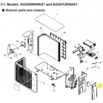 FUJITSU K9322570185 aka 9322570185 COVER SWITCH ASSY A2L