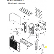 FUJITSU K9322570178 aka 9322570178 COVER SWITCH ASSY A2L