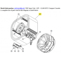FUJITSU K9372585146 aka 9372585146 EVAPORATOR AUUA12~14 VII