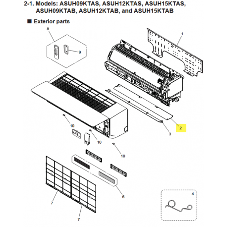FUJITSU K9319232157 aka 9319232157 DIFFUSER ASSY A2L