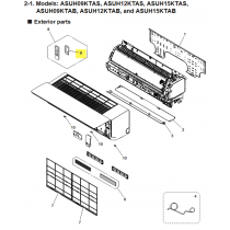 FUJITSU K9350319015 aka 9350319015 HOLDER REMOTE ABS 23N545 DARK GRAY A2L