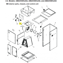 FUJITSU K9712733060 aka 9712733060 CONTROLLER PCB ASSY K24EP-2406HSE-C1 A2L