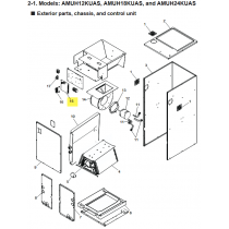 FUJITSU K9712733022 aka 9712733022 CONTROLLER PCB ASSY K24EP-2402HSE-C1 A2L