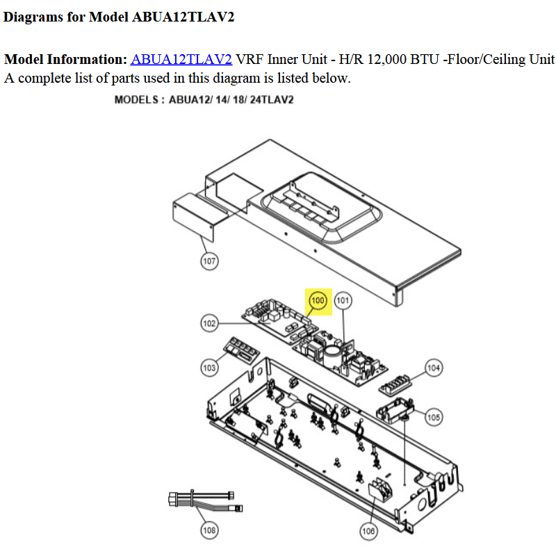 FUJITSU K9711039583 aka 9711039583 CONTROLLER PCB K17PD-1907HSE-C1 VAB