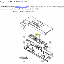 FUJITSU K9711039583 aka 9711039583 CONTROLLER PCB K17PD-1907HSE-C1 VAB