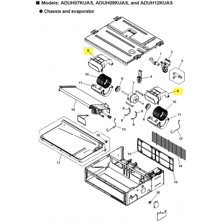 FUJITSU K9379571012 aka 9379571012 CASING U HVR2 ADUH LUAS1 AL42 PS A2L