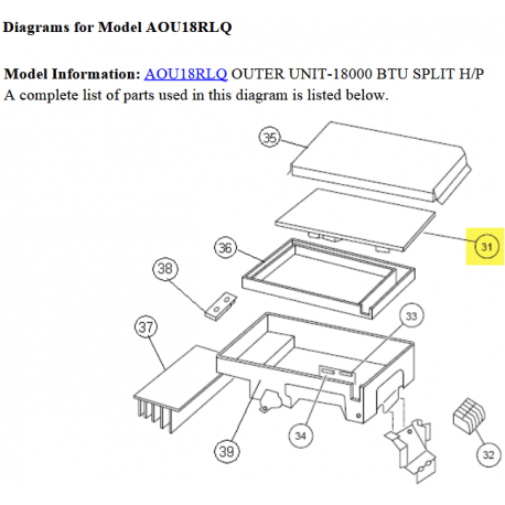 FUJITSU K9707039542KIT aka 9707039542KIT INVERTER CONTROL PCB K05CM-0601HUE-C1 18RLQ HY with KIT C