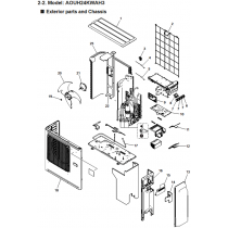 FUJITSU K9707310016 aka 9707310016 WIRE WITH TERMINAL (W100 on Inverter PCB--L1 on Terminal block 3P [Power supply]) A2L