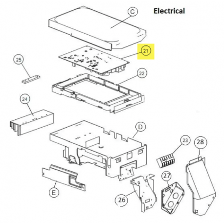 FUJITSU K9709221143 aka 9709221143 INVERTER CONTROL PCB K10CT-1306HUE-C1 12RLFF
