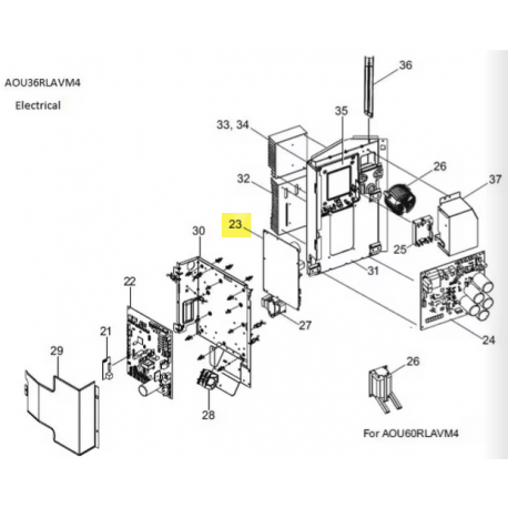 FUJITSU K9709035306 aka 9709035306 FILTER PCB ASSY K11DA-2000HUE-FL0 VAB