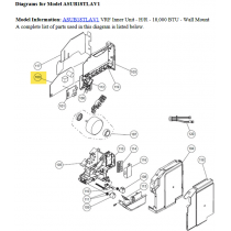 FUJITSU K9708981086 aka 9708981086 CONTROLLER PCB ASSY K11BD-1701HSE-C1 VAB